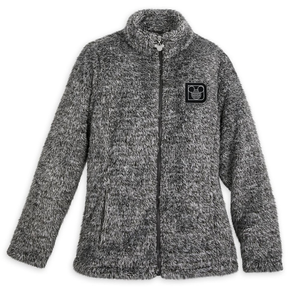 Disney Jackets & Blazers - Women's Walt Disney World Fleece Sherpa Zip-Up Jacket, Size M, Heathered Gray